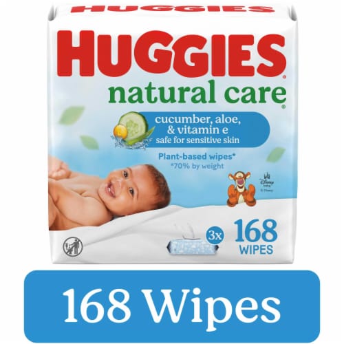 Huggies Natural Care Cucumber Aloe and Vitamin E Baby Wipes