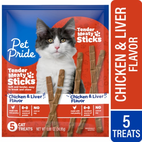 Pet Pride® Tender Meaty Sticks Chicken and Liver Flavor Cat Treats