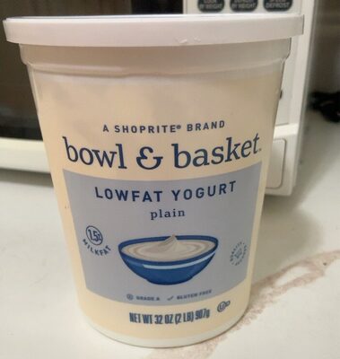 Bowl & Basket Lowfat Yogurt Plain 32oz