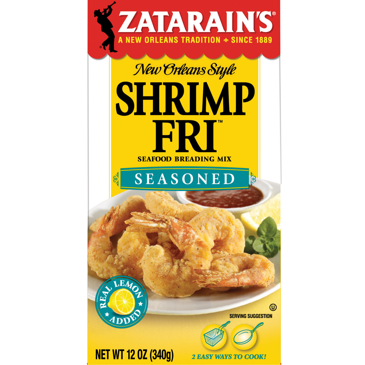 Zatarain's Seasoned Shrimp Fri, 12 oz