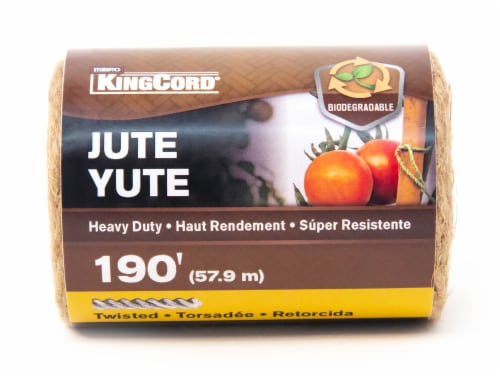 KingCord® Heavy Duty Twisted Jute Twine - Natural