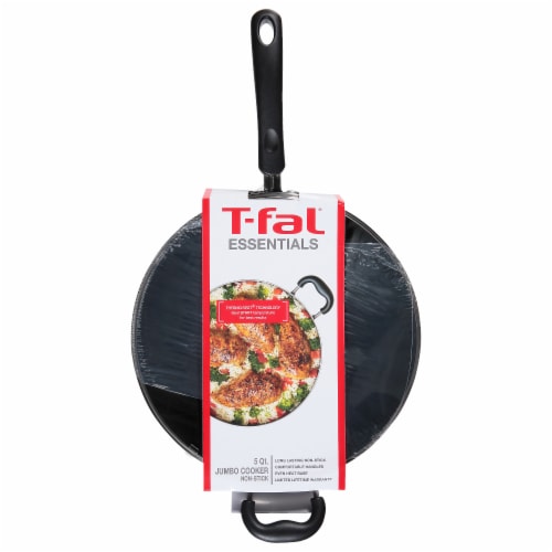 T-fal® Essentials Jumbo Cooker Non Stick With Lid - Black