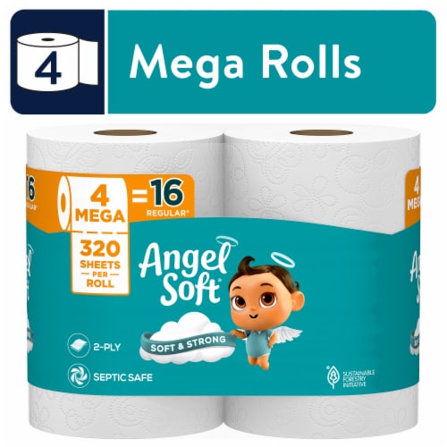 Angel Soft® Soft & Strong Toilet Paper Mega Rolls