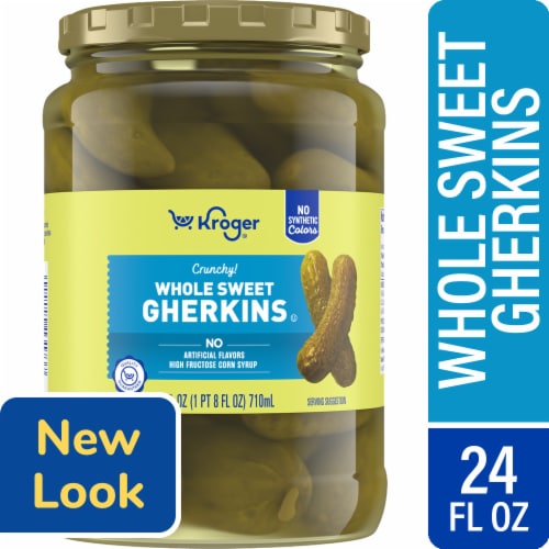 Kroger Whole Sweet Gherkins 24 FO