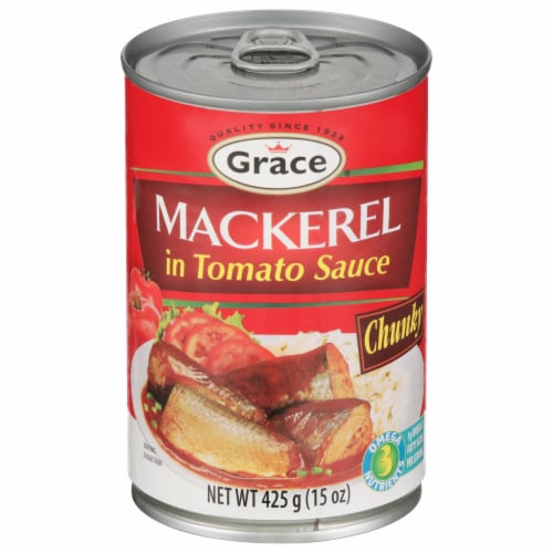 Grace Chunky Mackerel in Tomato Sauce 24 x 15 ounces (425g) Can