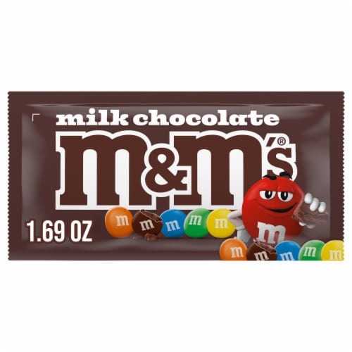 M&M'S Milk Chocolate Candy, Full Size, 1.69 oz Bag