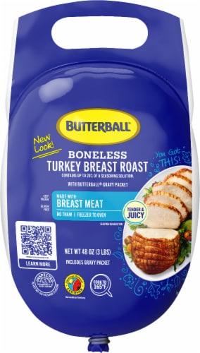 Butterball All Natural Frozen Turkey Breast Roast, 3 lbs.