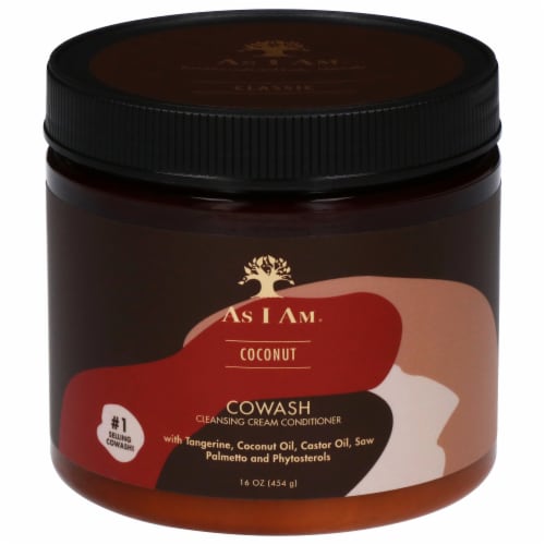 As I Am Coconut CoWash Cleansing Cream Conditioner with Tangerine Castor Oil and Saw Palmetto