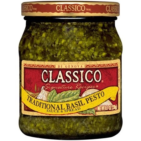 Classico Signature Recipes Sauces & Spread, Traditional Basil Pesto, 8.1 Oz