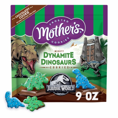 Mother's Chocolatey Dynamite Dinosaurs Cookies Inspired by Jurassic World 1 Resealable Bag