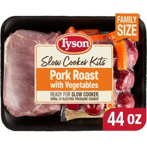 Tyson® Slow Cooker Pork Roast Meal Kit with Vegetables & Seasoning Boneless Family Size
