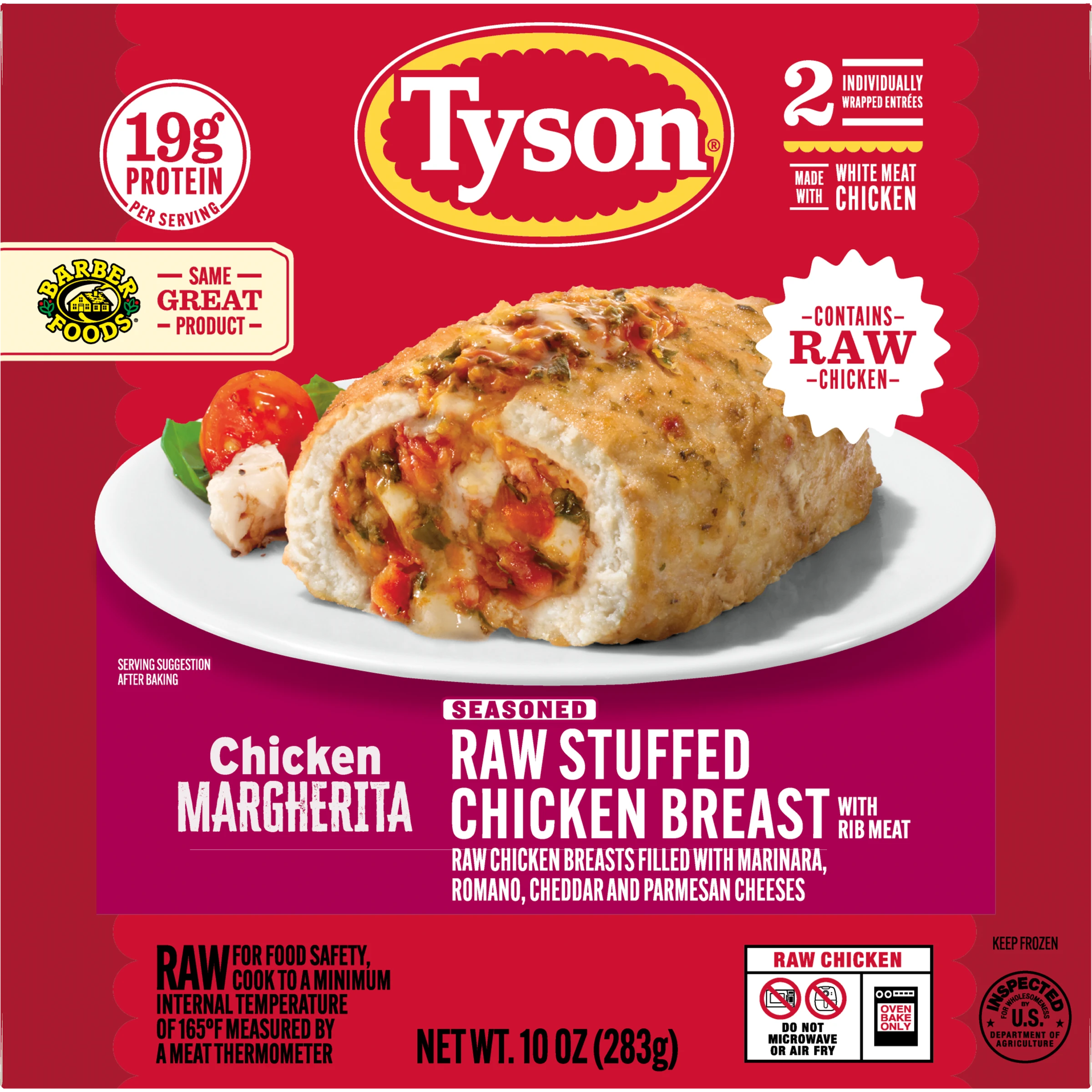 Tyson Stuffed Chicken Breasts Margherita, 2 Count