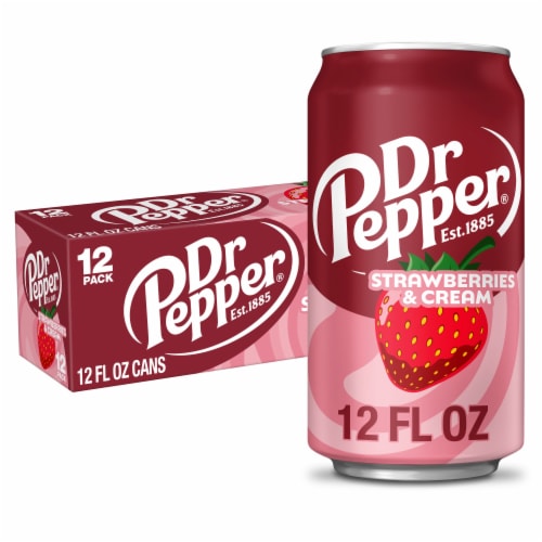 Dr Pepper Strawberries and Cream Soda Cans