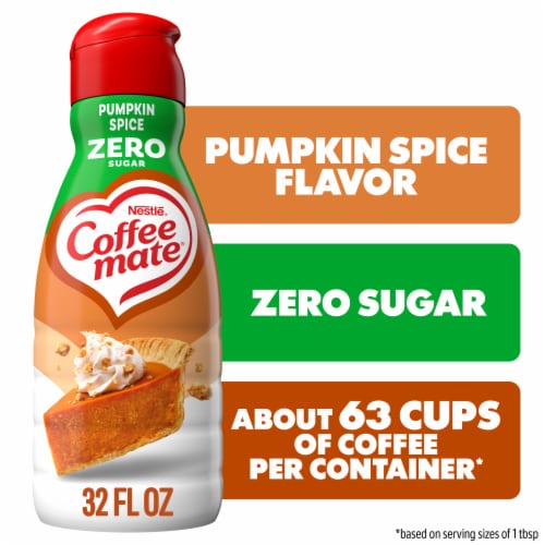 Coffee mate Zero Sugar Pumpkin Spice Flavored Coffee Creamer