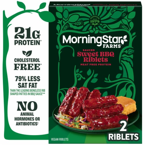 MorningStar Farms® Sweet BBQ Plant Based Sauced Riblets