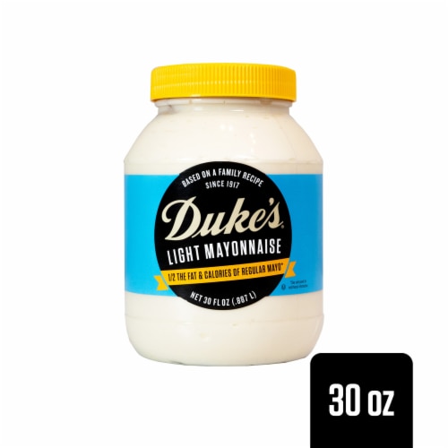 Duke's Mayonnaise, Light Mayo - 30 oz Jar