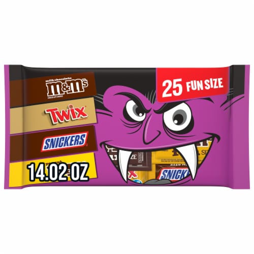 M&M'S Snickers & Twix Milk Chocolate Halloween Candy Bulk Bag