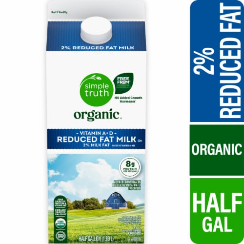 Simple Truth Organic® 2% Reduced Fat Milk Half Gallon