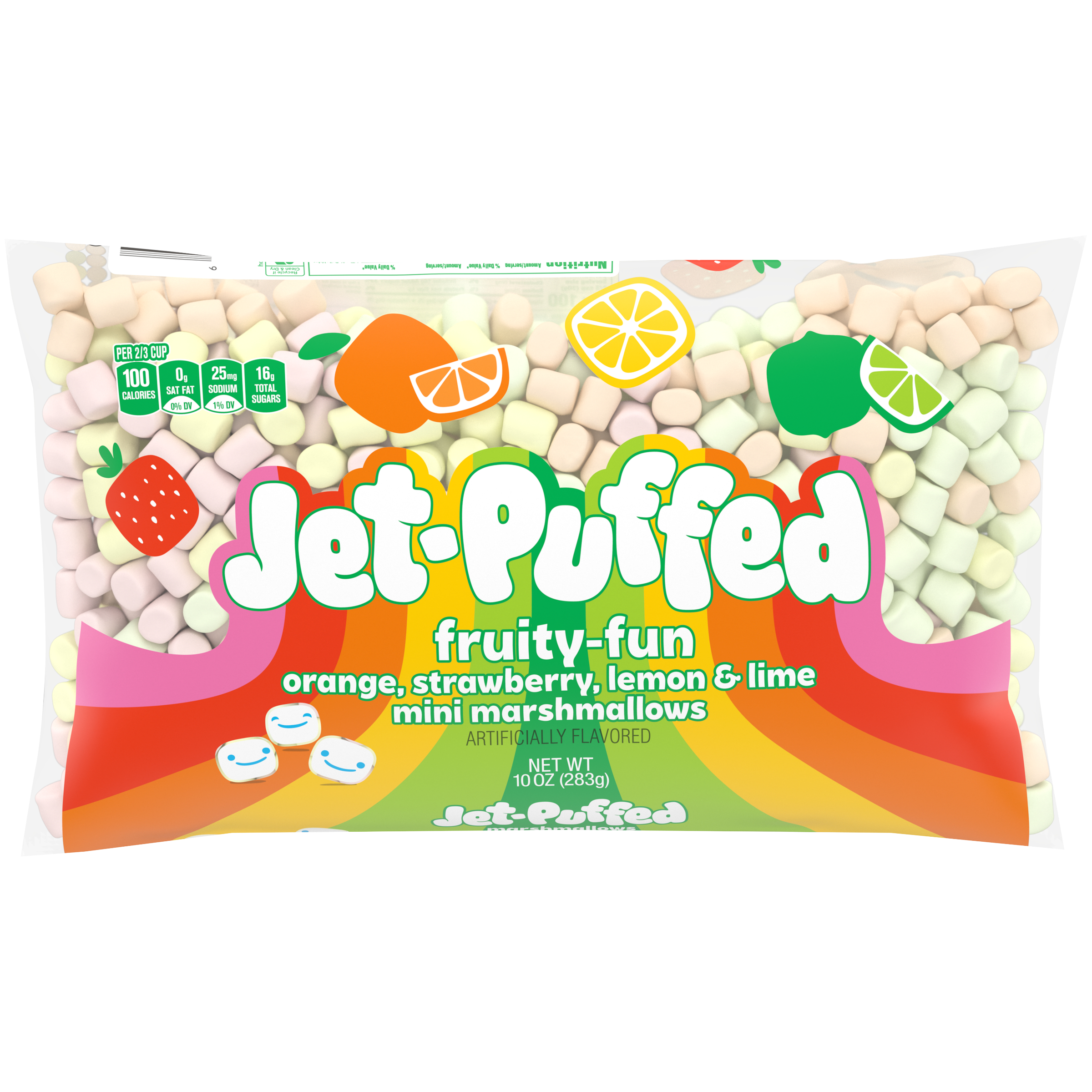 Fruity-Fun Orange, Strawberry, Lemon & Lime Mini Marshmallows