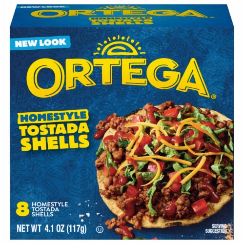 Ortega Tostada Homestyle Shells, White Corn Masa