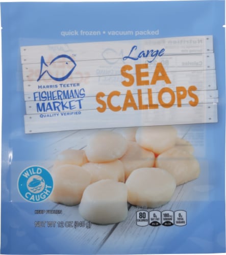 Harris Teeter Fishermans Market® Large Wid Caught Sea Scallops