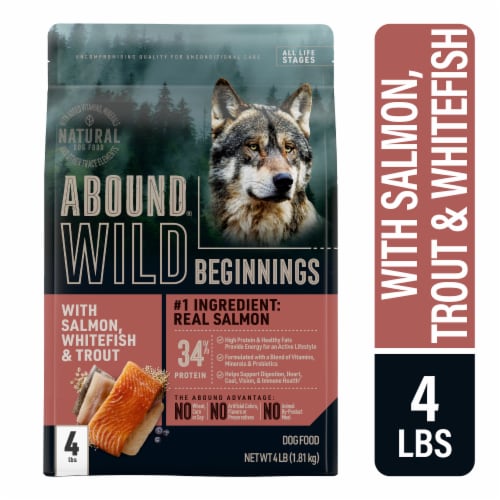 ABOUND® Wild Beginnings All Life Stages Dry Dog Food Salmon Whitefish and Trout