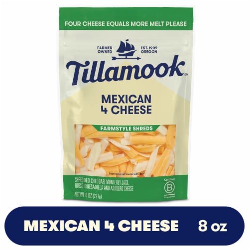 Tillamook® Mexican 4 Cheese Shredded Cheese Farmstyle
