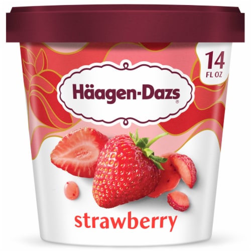 Haagen Dazs Strawberry Ice Cream, 14 Oz.
