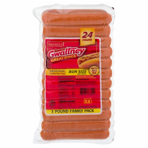 Gwaltney Original Bun Size Hot Dogs