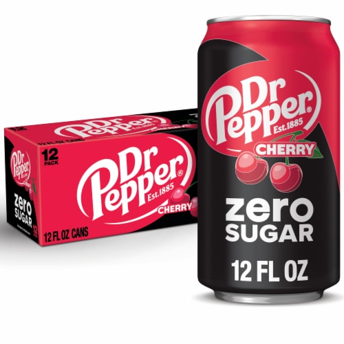 Dr Pepper Cherry Zero Sugar Soda Cans