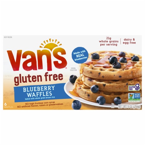 Van's Gluten Free Blueberry Waffles - 6 ct