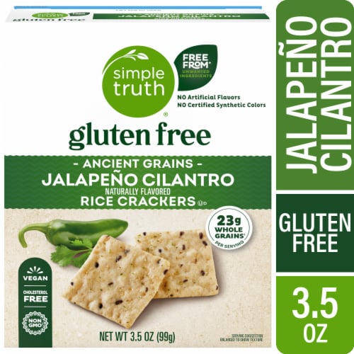 Simple Truth® Gluten Free Ancient Grains Jalapeno Cilantro Rice Crackers