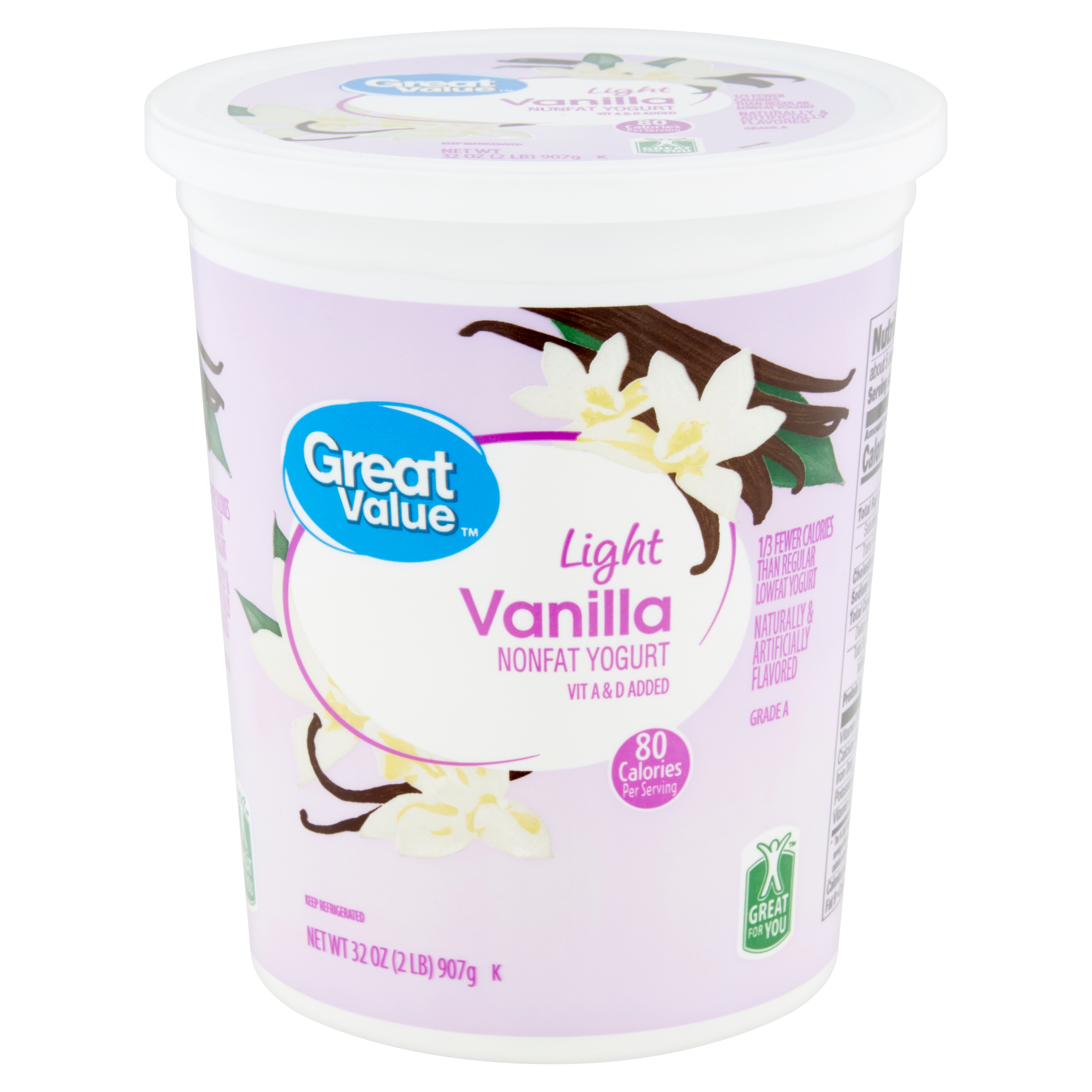 Great Value Lowfat Vanilla 32 oz