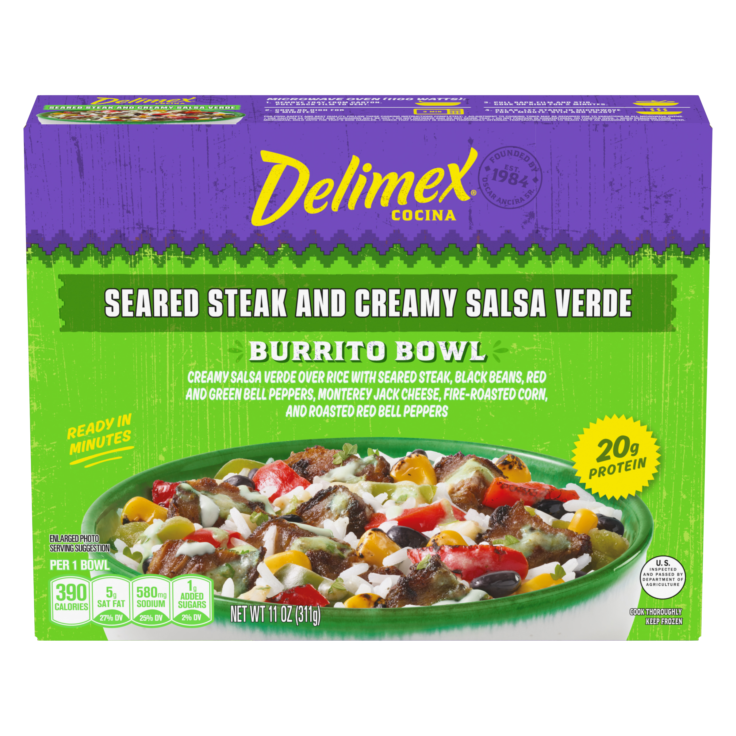 Seared Steak and Creamy Salsa Verde Burrito Bowl