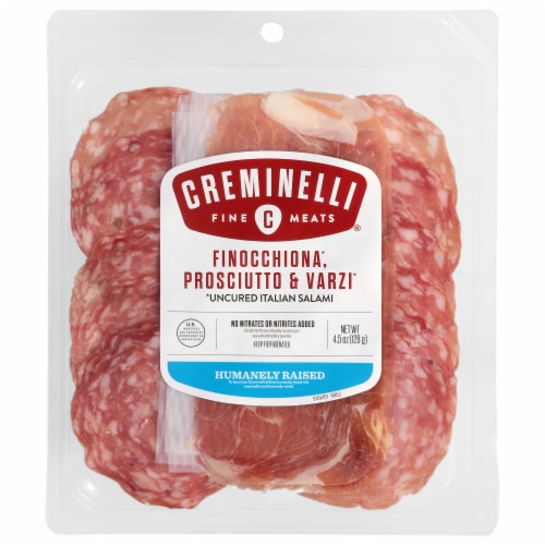 Creminelli Fine Meats® Uncured Italian Finocchiona Proscuitto & Varzi Salami Tray