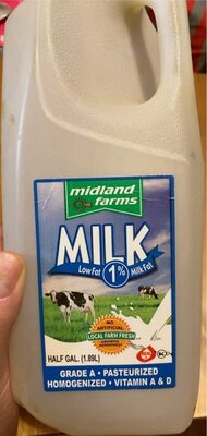 Midland Farms 1% Lowfat Milk