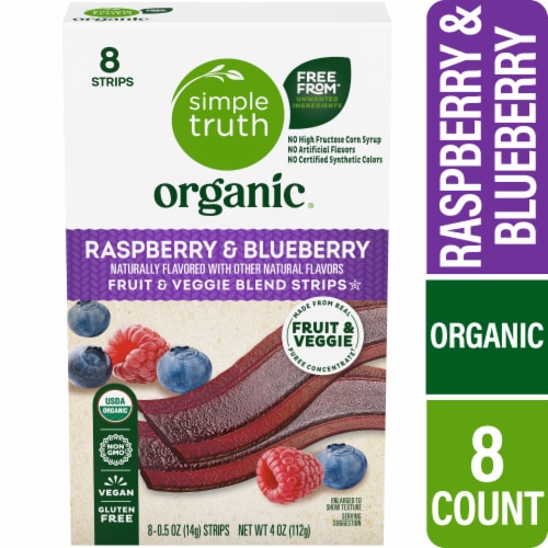Simple Truth Organic® Raspberry & Blueberry Fruit & Veggie Strips