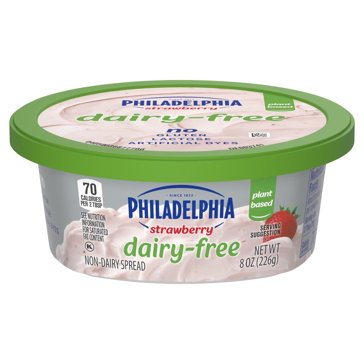 Non-Dairy Plant-Based Strawberry "Cream Cheese" Spread