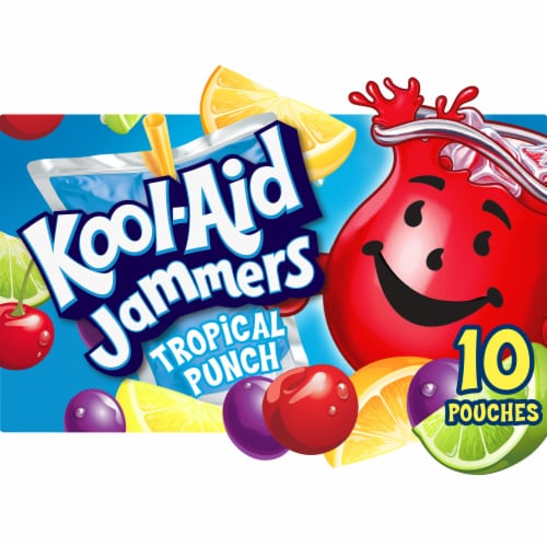 Kool-Aid Jammers Tropical Punch Flavored Drink, Box, Pouches