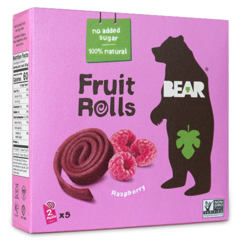 BEAR Real Fruit Yoyos Raspberry Fruit Rolls