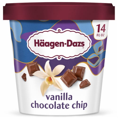 Haagen Dazs Vanilla Chocolate Chip Ice Cream, 14oz