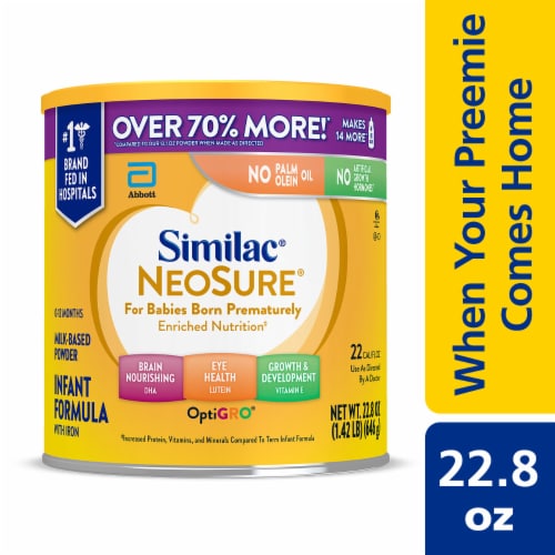 Similac NeoSure Premature Post-Discharge Infant Formula, Powder, 22.8-oz Value Can