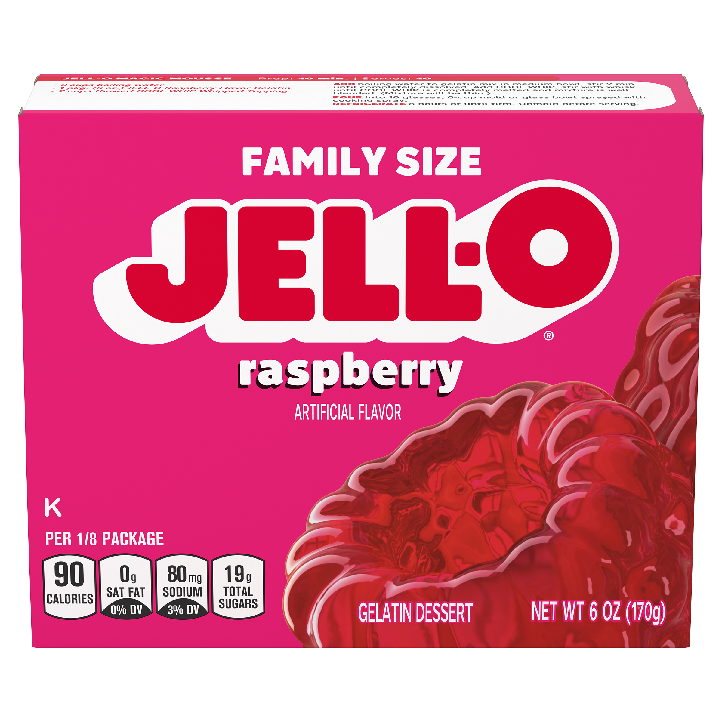 Raspberry Gelatin Dessert Mix