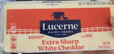 Lucerne Dairy Farms Chk Extra Shrp White 8 oz