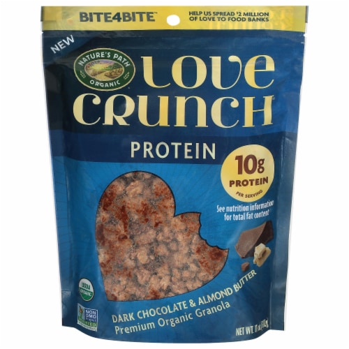 Nature's Path Organic Love Crunch® Bite4Bite™ Dark Chocolate & Almond Butter Organic Protein Granola