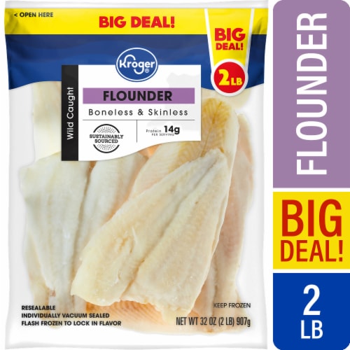 Kroger® Wild Caught Flounder Fillets Frozen BIG DEAL!