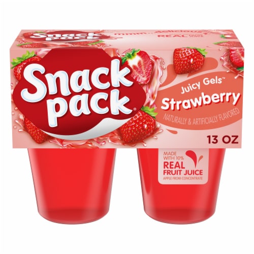 Snack Pack Strawberry Flavored Juicy Gels