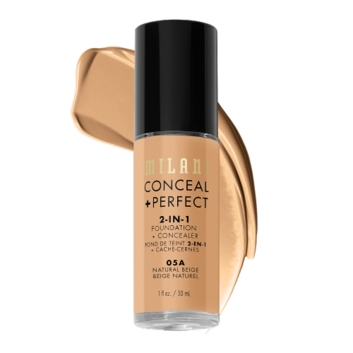 Milani Conceal + Perfect 2-in-1 Foundation & Concealer Medium to Full Coverage 05A Natural Beige