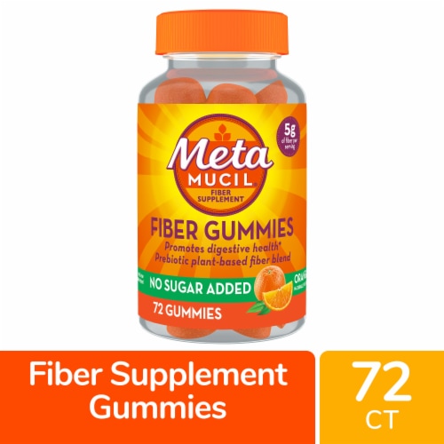 Metamucil Orange No Sugar Added Fiber Gummies