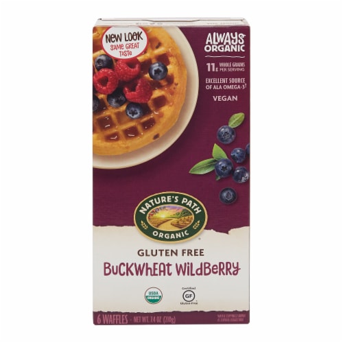 Nature's Path Organic® Gluten Free Buckwheat Wildberry Frozen Waffles Box